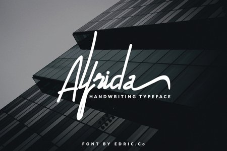 Alfrida Signature font